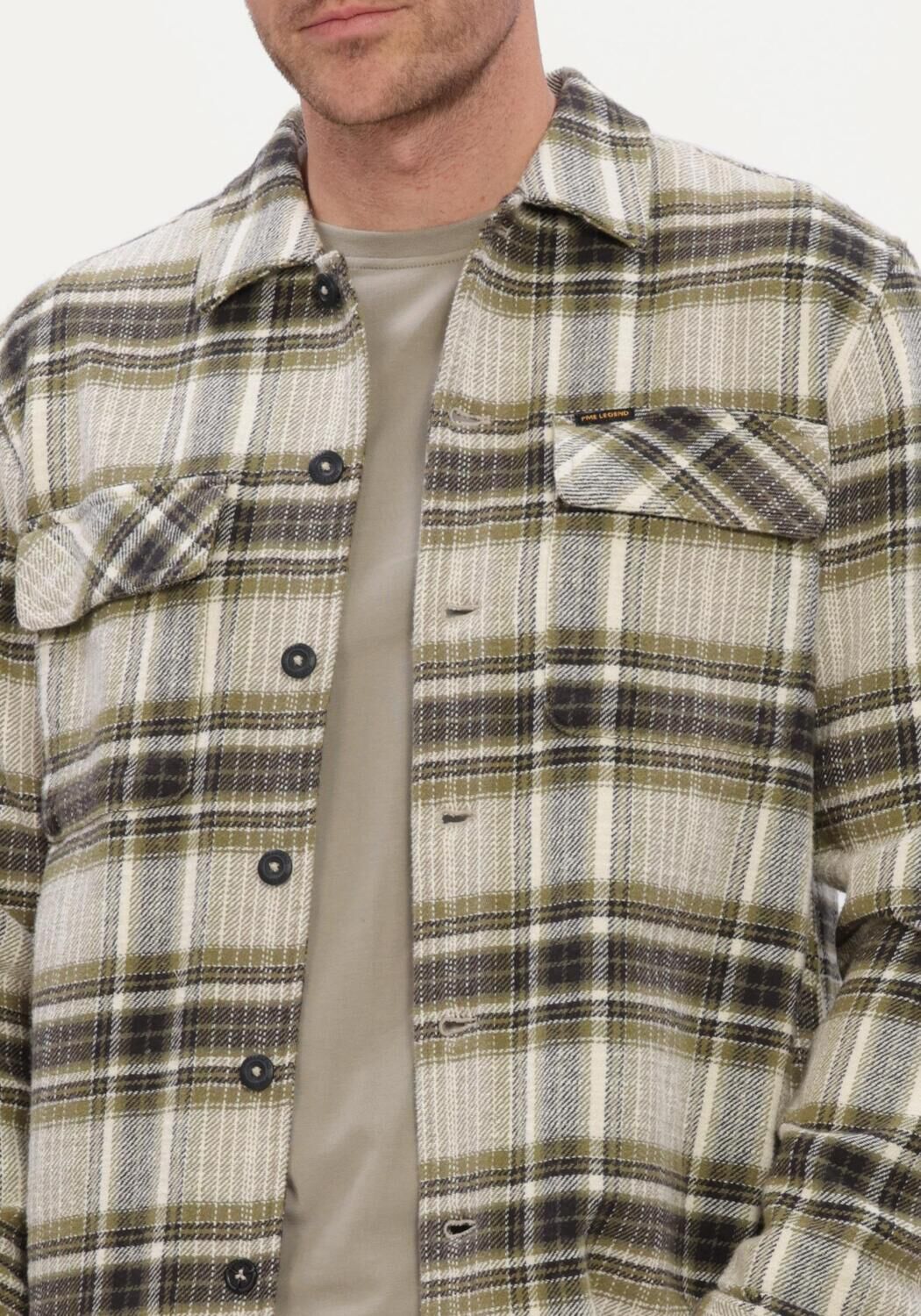 Mehrfarbige/Bunte PME LEGEND Casual-Oberhemd LONG SLEEVE SHIRT BRUSHED YD SOFT CHECK - large