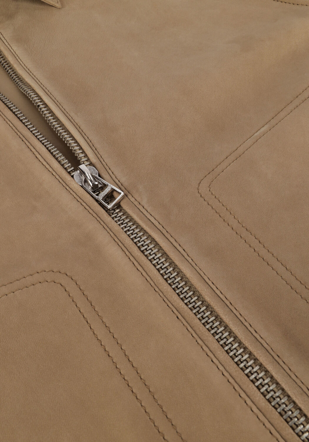 Sand GOOSECRAFT Lederjack GC ROD JACKET - large