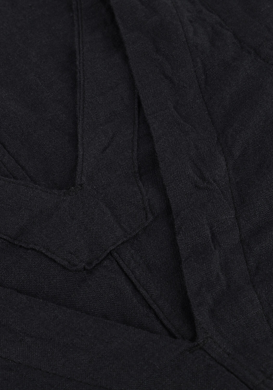 Schwarze SELECTED WOMEN Minikleid SLFLINNA SL SHORT LINEN DRESS - large