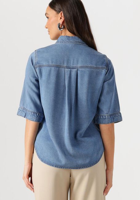 Blaue OBJECT Blusen OBJFRAME 2/4 RE DENIM TOP - large