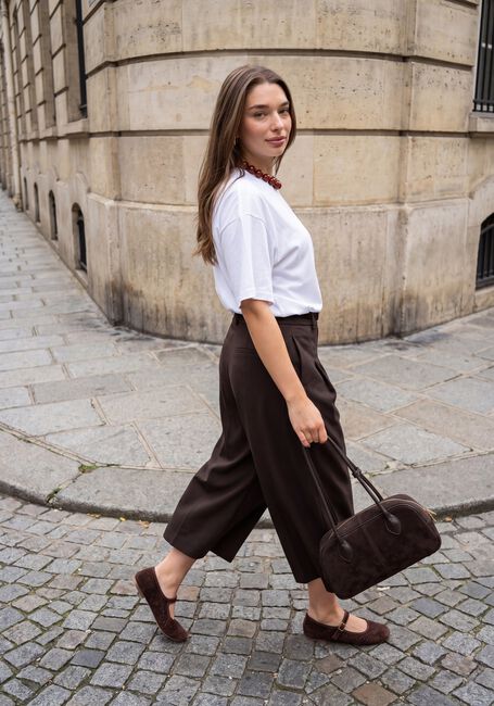 Braune MSCH COPENHAGEN Hosen MSCHMARYLA HENRIKA HW CULOTTE PANTS - large