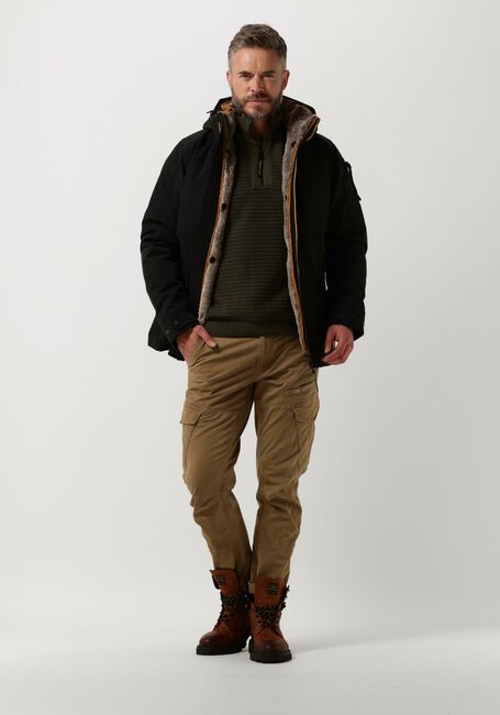 Schwarze PME LEGEND Parkas SEMI LONG JACKET SNOWPACK ICON 2.0 - large