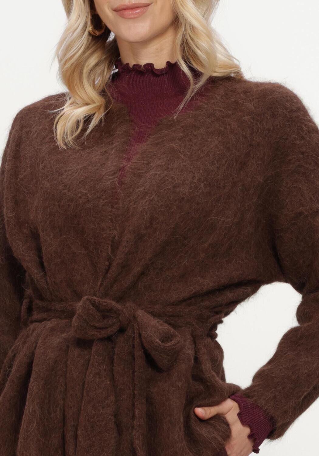 Braune INWEAR Strickjacke PELLOIW CARDIGAN - large