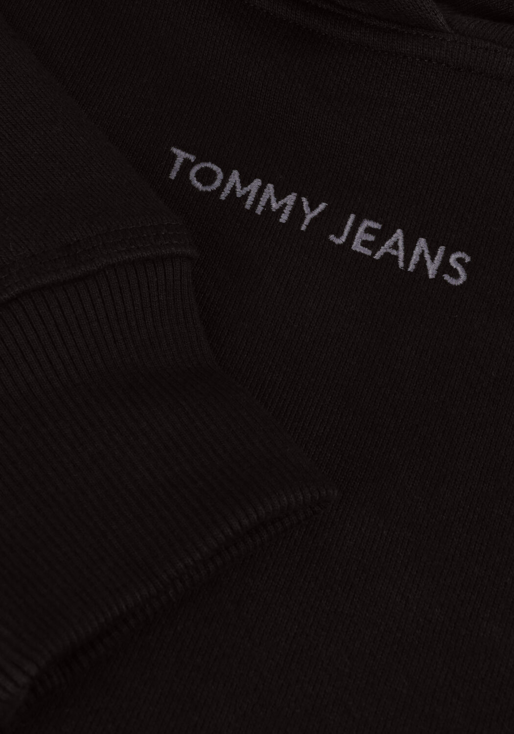 Schwarze TOMMY JEANS Pullover TJW RLX SMALL CLASSIC HOODIE EXT - large