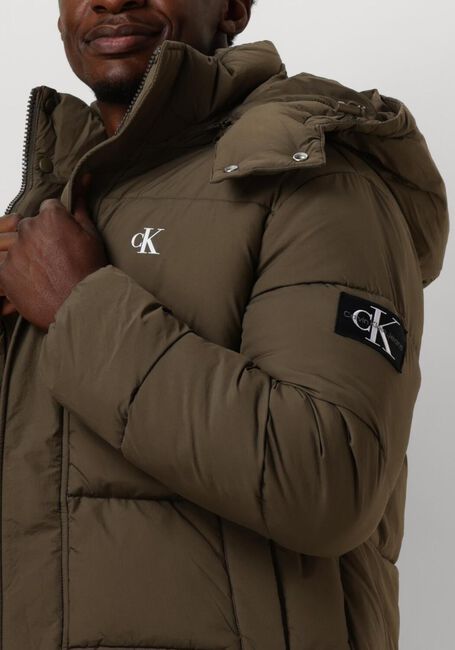 Dunkelgrün CALVIN KLEIN Wattierte Jack ESSENTIALS NON DOWN JACKET - large