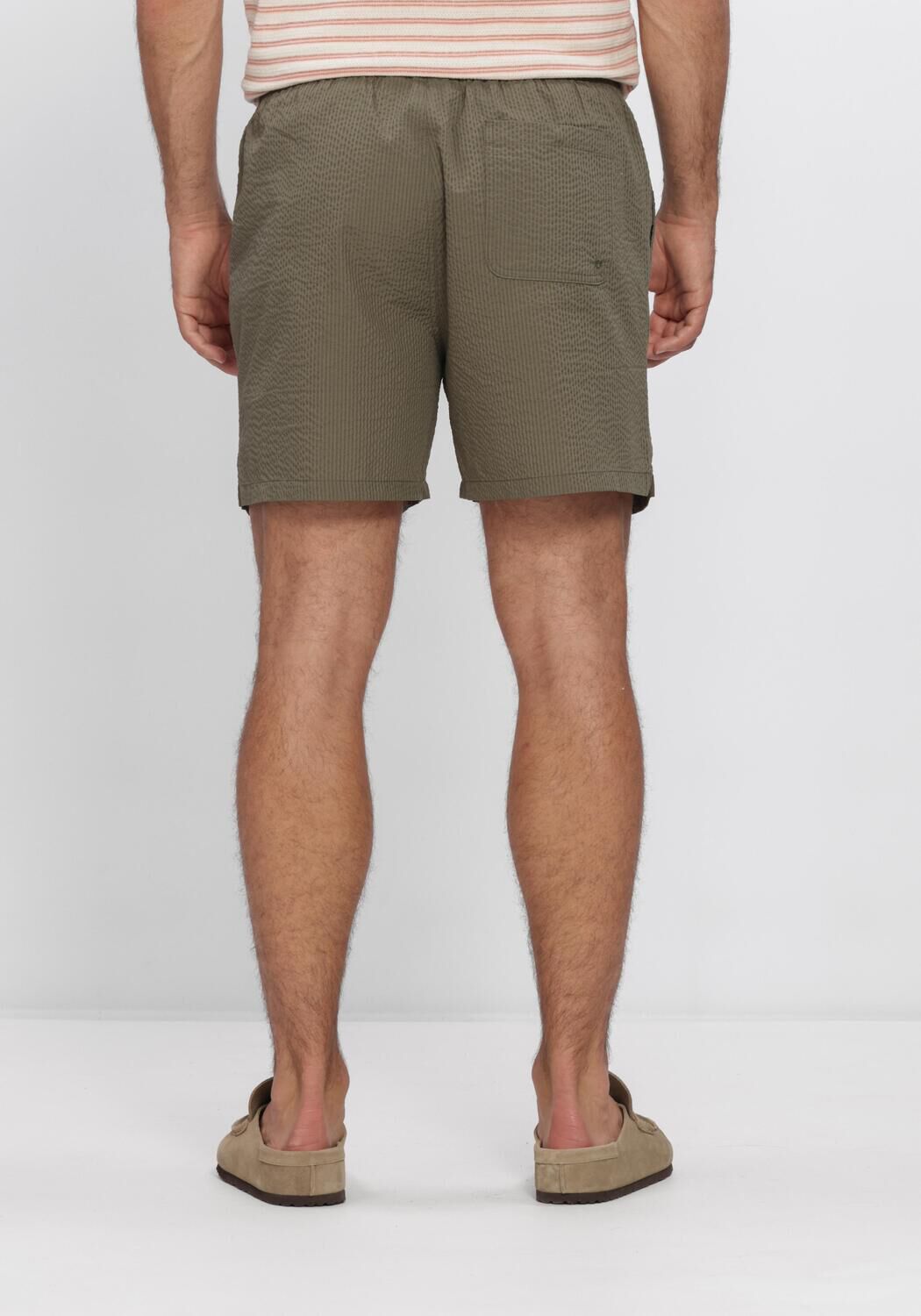 Gr&uuml;ne SELECTED MEN Badehosen SLHCOOPER-SEERSUCKER  SWIMSHORTS - large