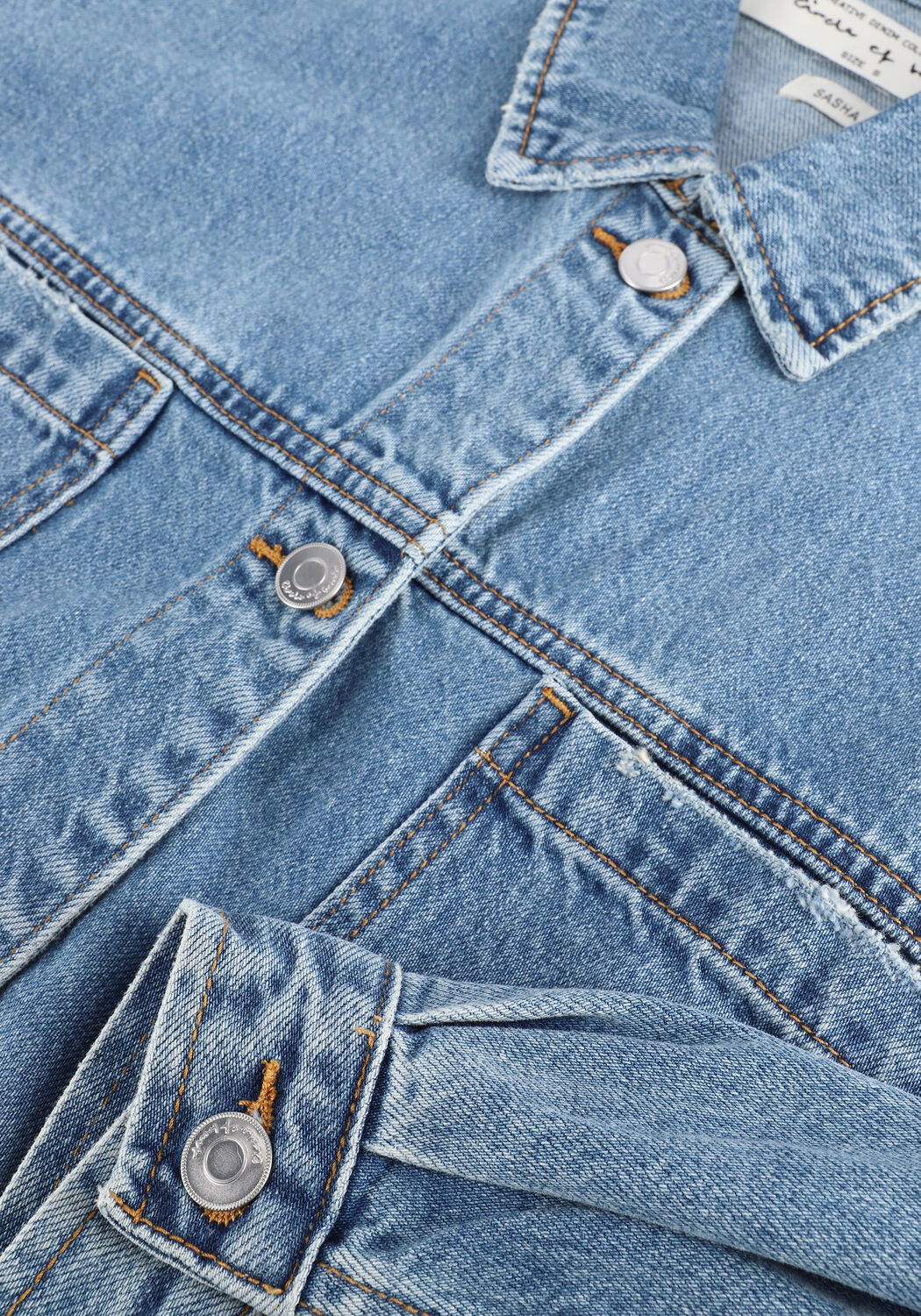 Blaue CIRCLE OF TRUST Jeansjacke SASHA DNM JACKET - large