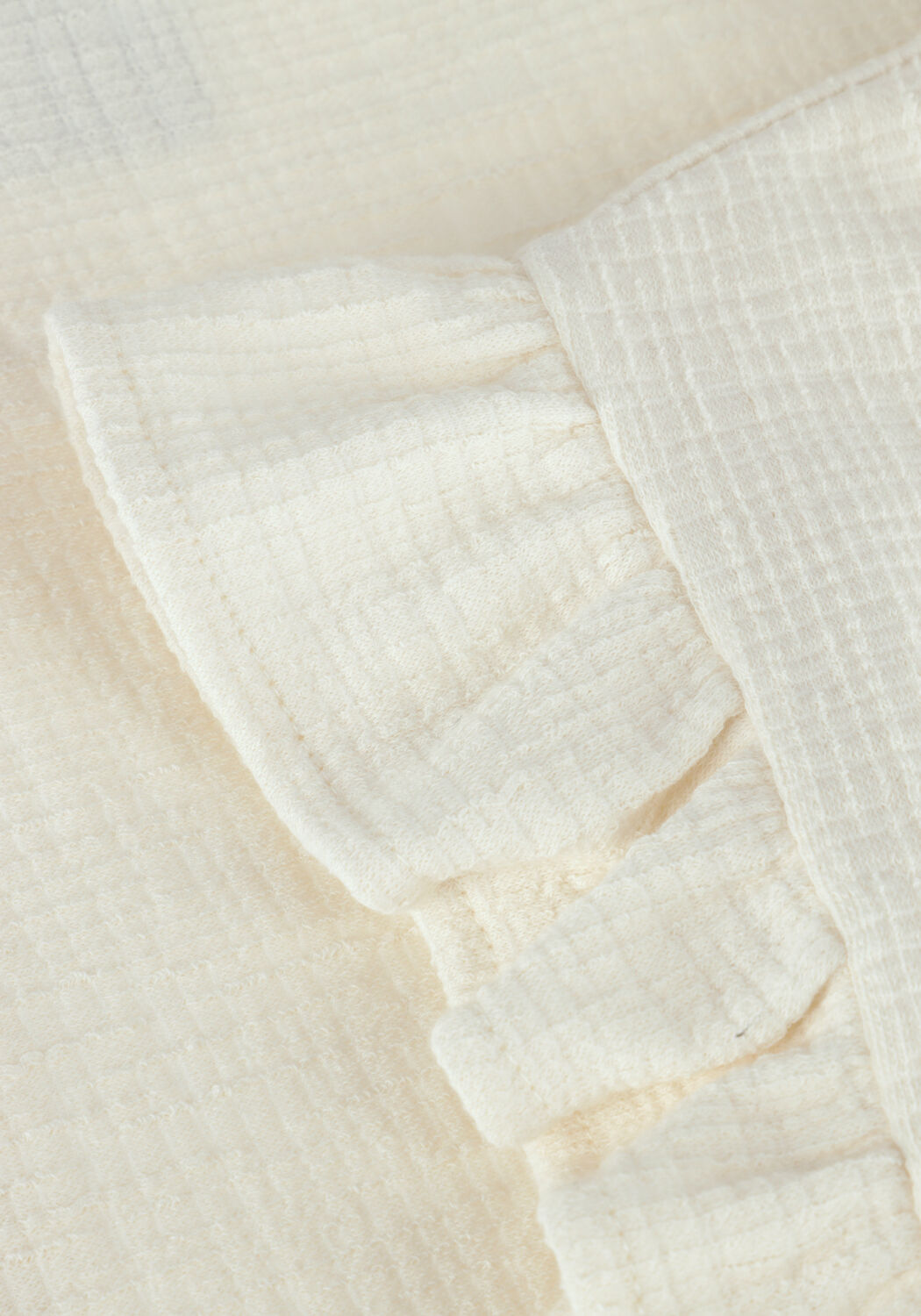 Ecru ALIX MINI Top RUFFLE T-SHIRT - large