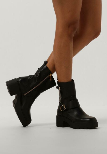 Schwarze MICHAEL KORS Biker Boots PERRY BOOTIE - large