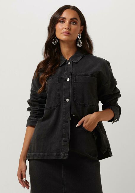 Schwarze NEO NOIR Jeansjacke KIM D JACKET - large