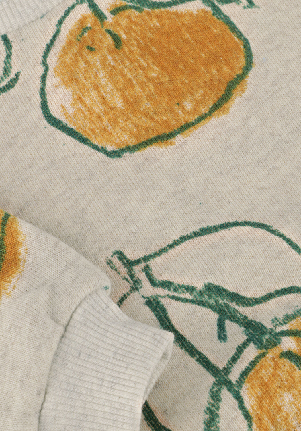 Ecru PLAY UP Sweatshirt PRINTED FLEECE SWEATER - large