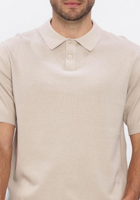 Beige FOR&Eacute;T Polo-Shirt SEA COTTON LINEN SS POLO - large