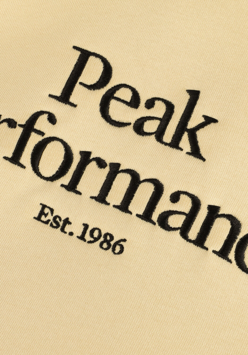 Beige PEAK PERFORMANCE Sweatshirt ORIGINAL HOOD - large