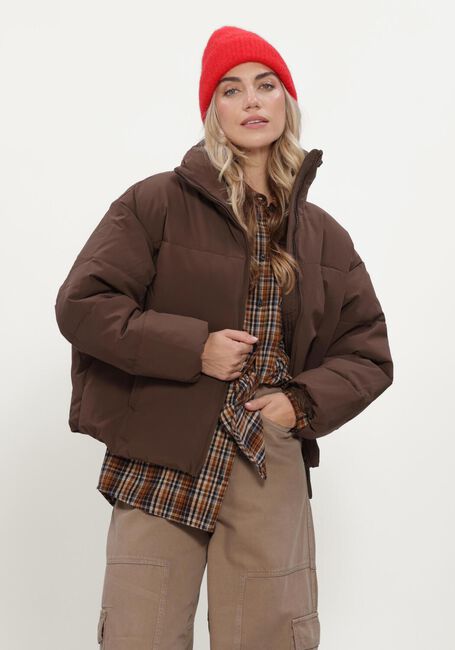 Braune MSCH COPENHAGEN Wattierte Jack MSCHREFRON JACKET - large