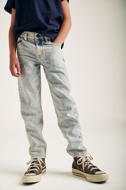 Blaue TUMBLE 'N DRY Straight leg jeans JEAN STRAIGHT - large