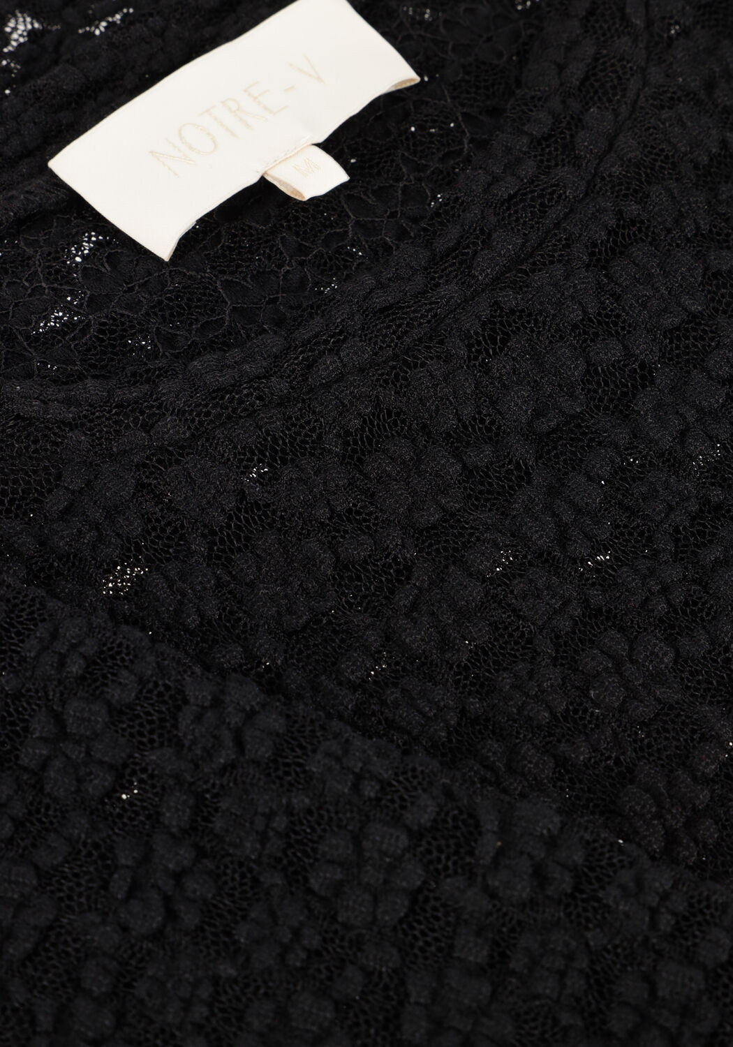 Schwarze NOTRE-V Top NV-GYAN - large