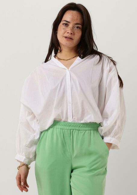 Weiße SUMMUM Blusen BLOUSE COTTON VOILE - large