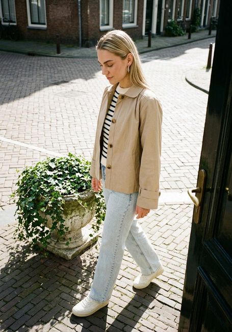 Beige LOLLYS LAUNDRY Jack VIOLALL JACKET LS - large