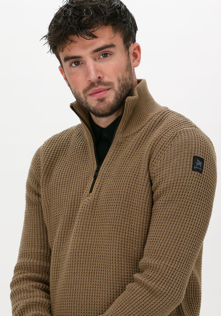 Beige VANGUARD Pullover HALF ZIP COLLAR COTTON ARCRYLI - large