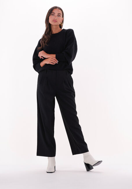 Schwarze MSCH COPENHAGEN Weite Hose ISABEA CHANA ANKLE PANTS - large