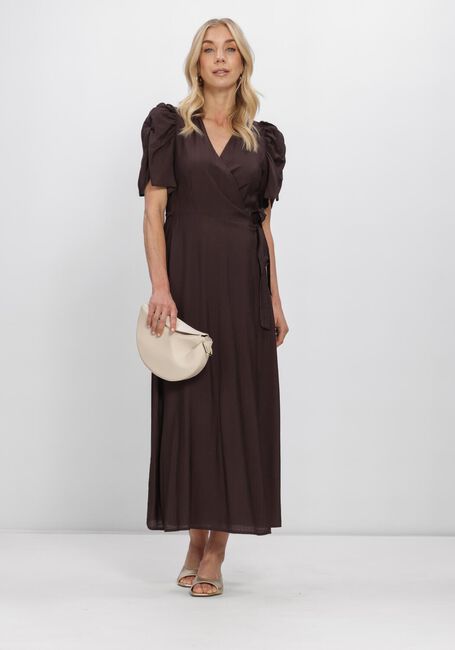Braune CO'COUTURE Maxikleid HERACC SS WRAP DRESS - large