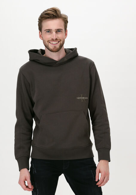 Grüne CALVIN KLEIN Sweatshirt OFF PLACED ICONIC HOODIE - large