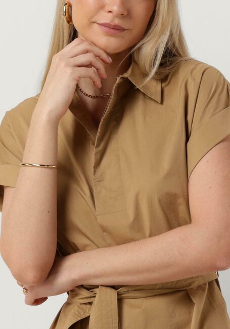 Camelfarbene SUNCOO Midikleid CLODIE - large