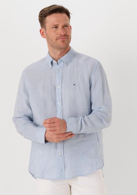 Hellblau TOMMY HILFIGER Casual-Oberhemd PIGMENT DYED LI SOLID RF SHIRT - large