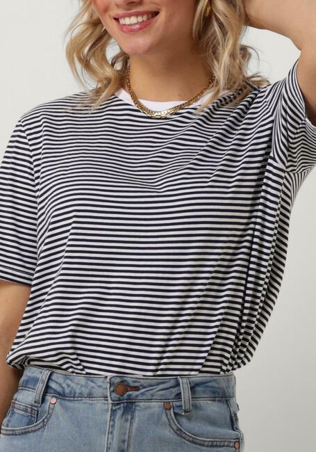 Blaue MSCH COPENHAGEN T-shirt MSCHHADREA TEE STP - large