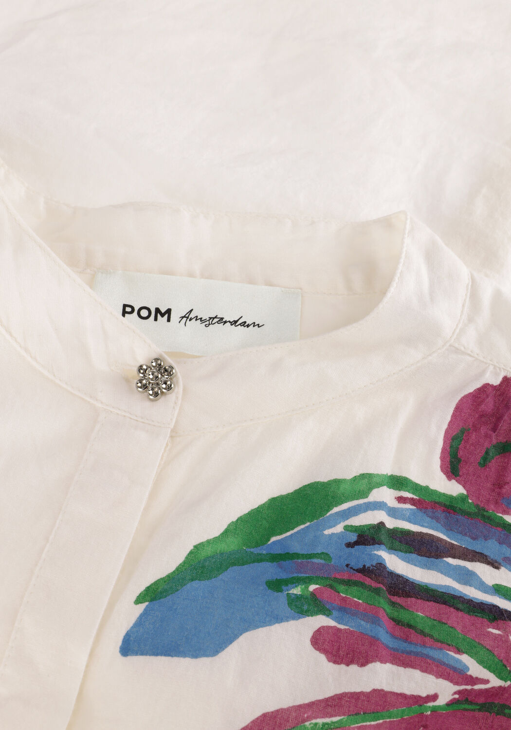 Ecru POM AMSTERDAM Blusen SICILIAN ECRU BLOUSE - large