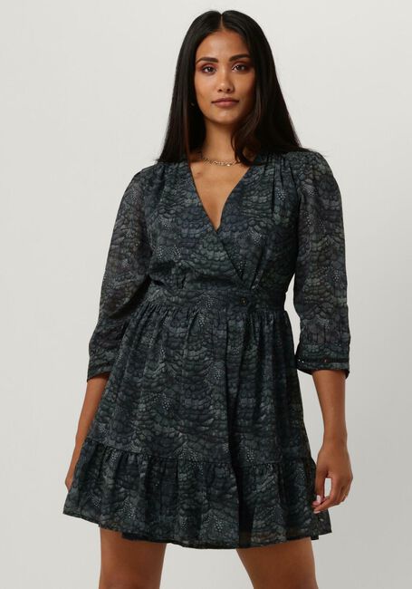 Grüne SCOTCH & SODA Minikleid WRAP MINI DRESS - large