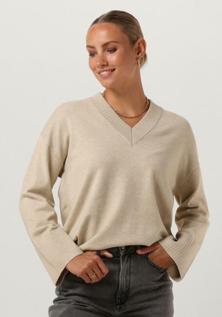 Beige MSCH COPENHAGEN Pullover MSCHODANNA RACHELLE V PULLOVER - large