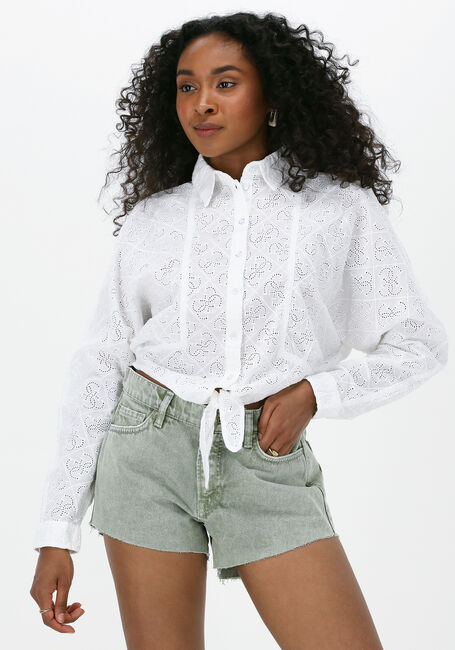 Weiße GUESS Blusen LS TINA SHIRT - large