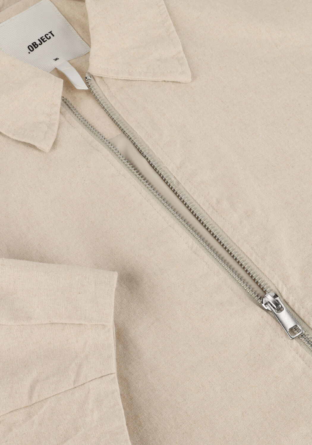 Beige OBJECT Jack OBJVIGGO RE BOMBER JACKET - large