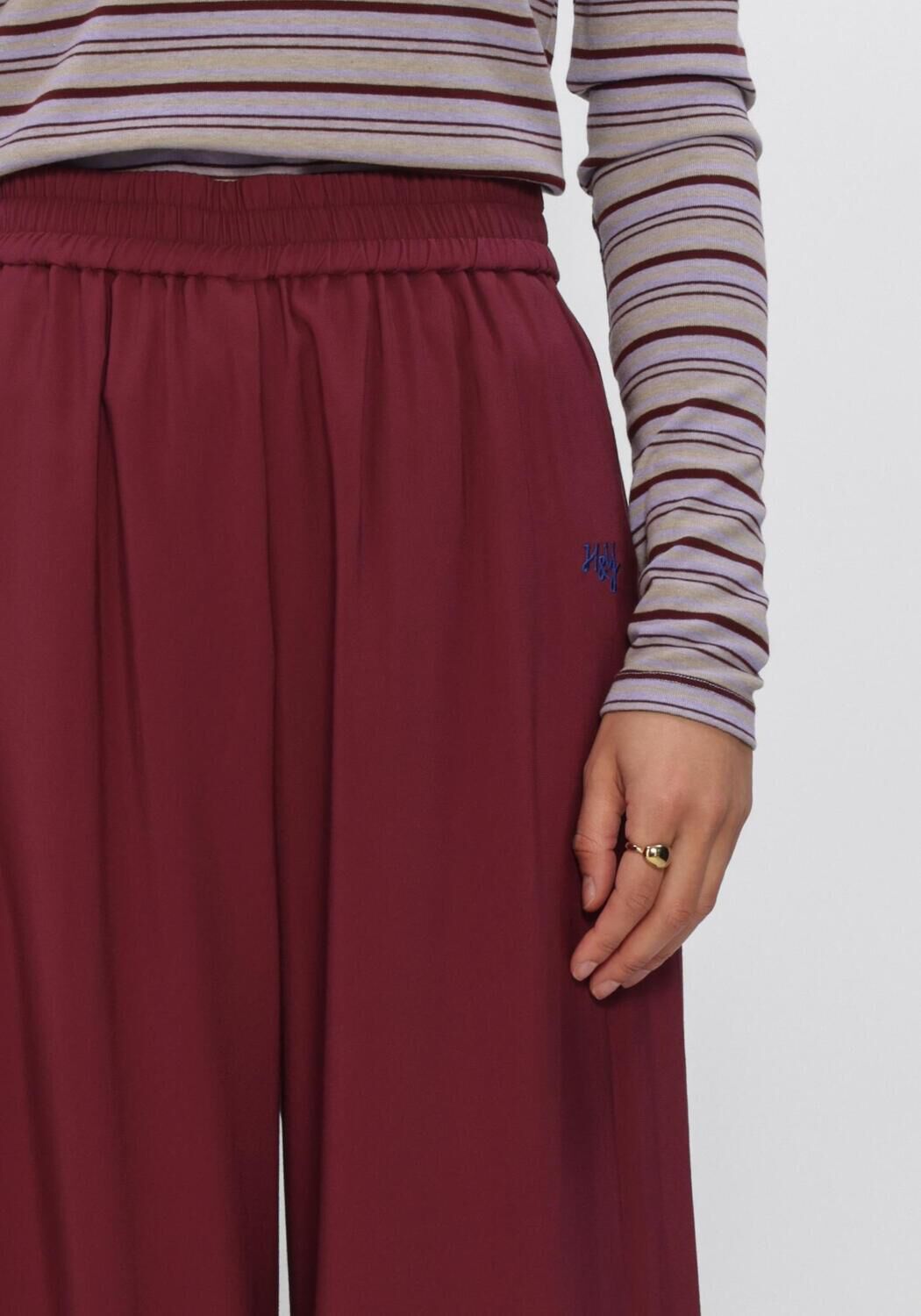 Bordeaux HARPER & YVE Weite Hose MEIKE-PA - large