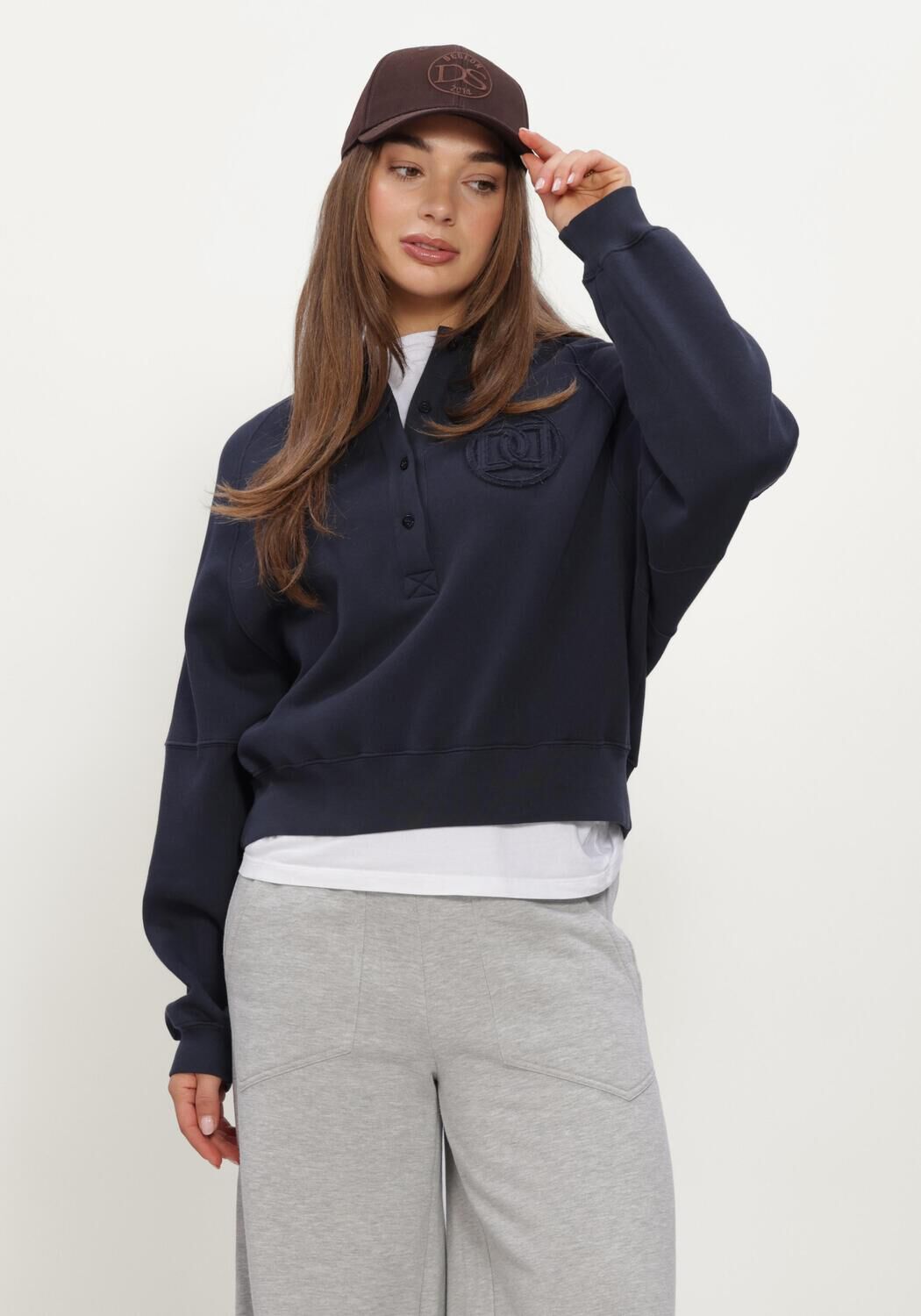 Dunkelblau DEBLON SPORTS Sweatshirt PILAR SWEATER - large