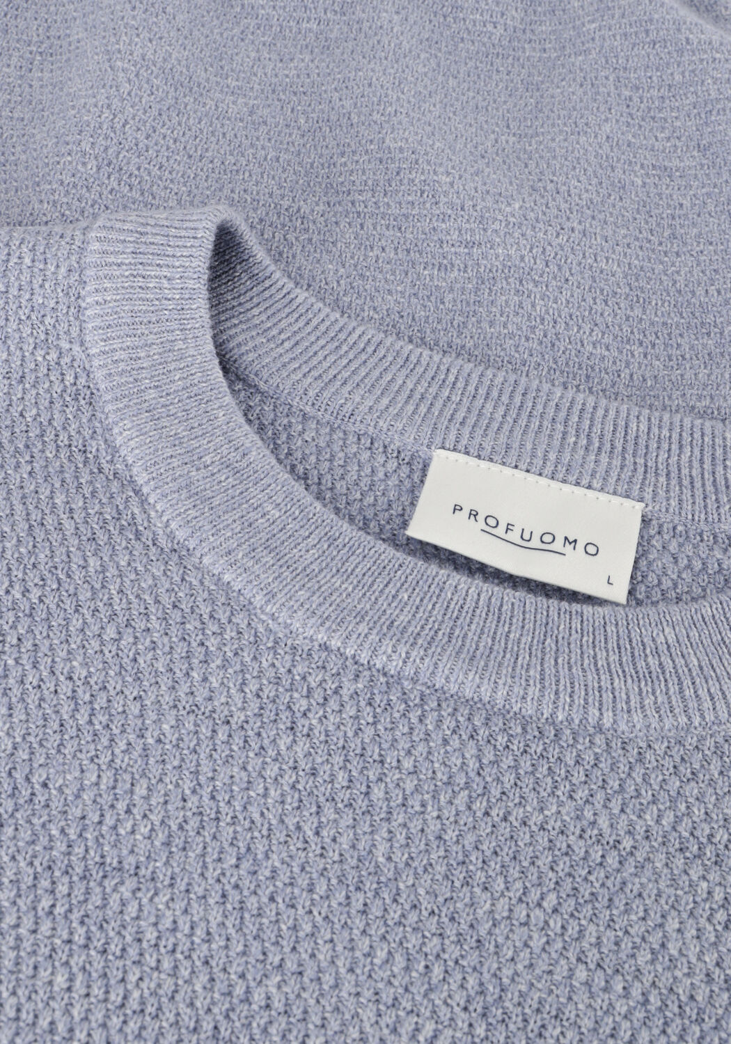 Hellblau PROFUOMO Pullover STRUCTURE CREW NECK - large