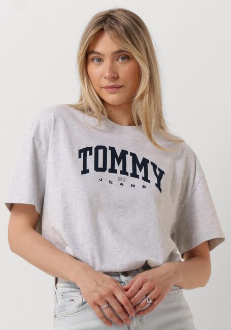 Hellgrau TOMMY JEANS T-shirt TJW OVS VARSITY 1 TEE EXT - large