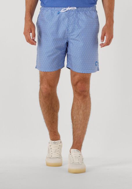 Blaue SHIWI Badehosen MEN MIKE SWIM SHORTS 7 INCH GEO TILE - large