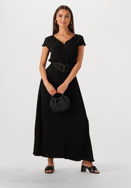 Schwarze LOUIZON Maxikleid FAYENCE - large