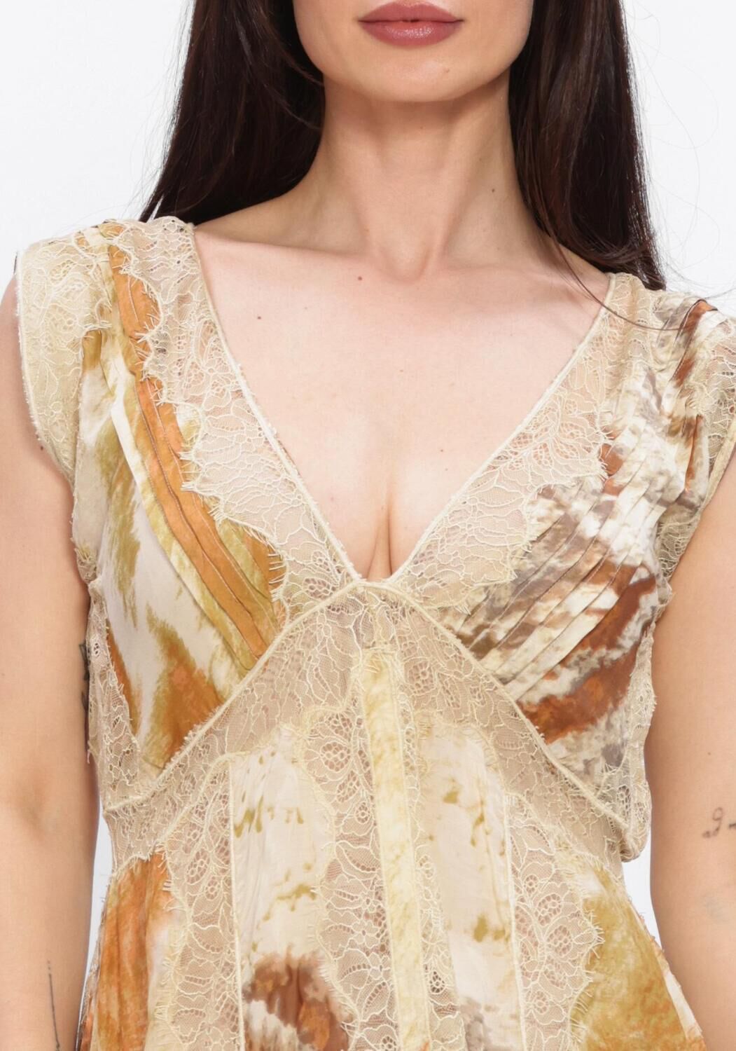 Mehrfarbige/Bunte MES DEMOISELLES Maxikleid SAMSAM - large