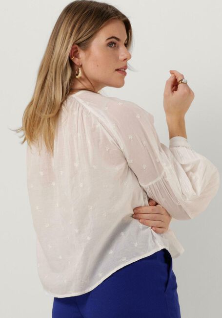 Weiße SCOTCH & SODA Blusen TIE FRONT EASY VOLUME DOBBY BLOUSE - large