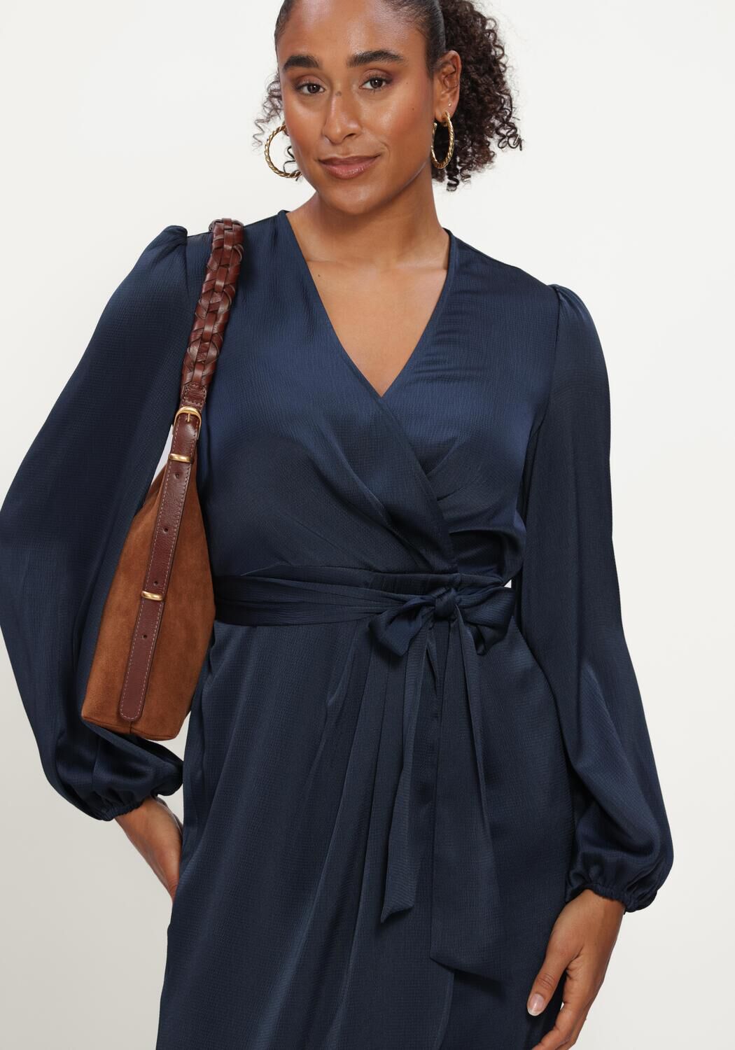 Dunkelblau LINA LOCCHI Midikleid LL-BEA - large