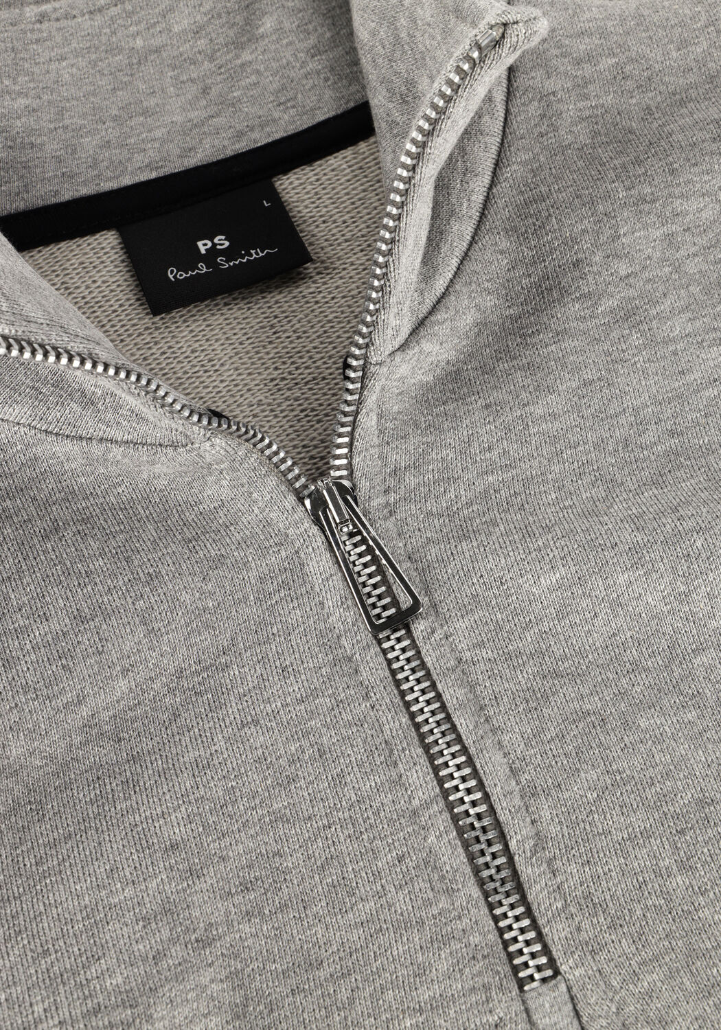 Graue PS PAUL SMITH Pullover MENS LS REG FIT HALF ZIP TOP ZEBRA - large