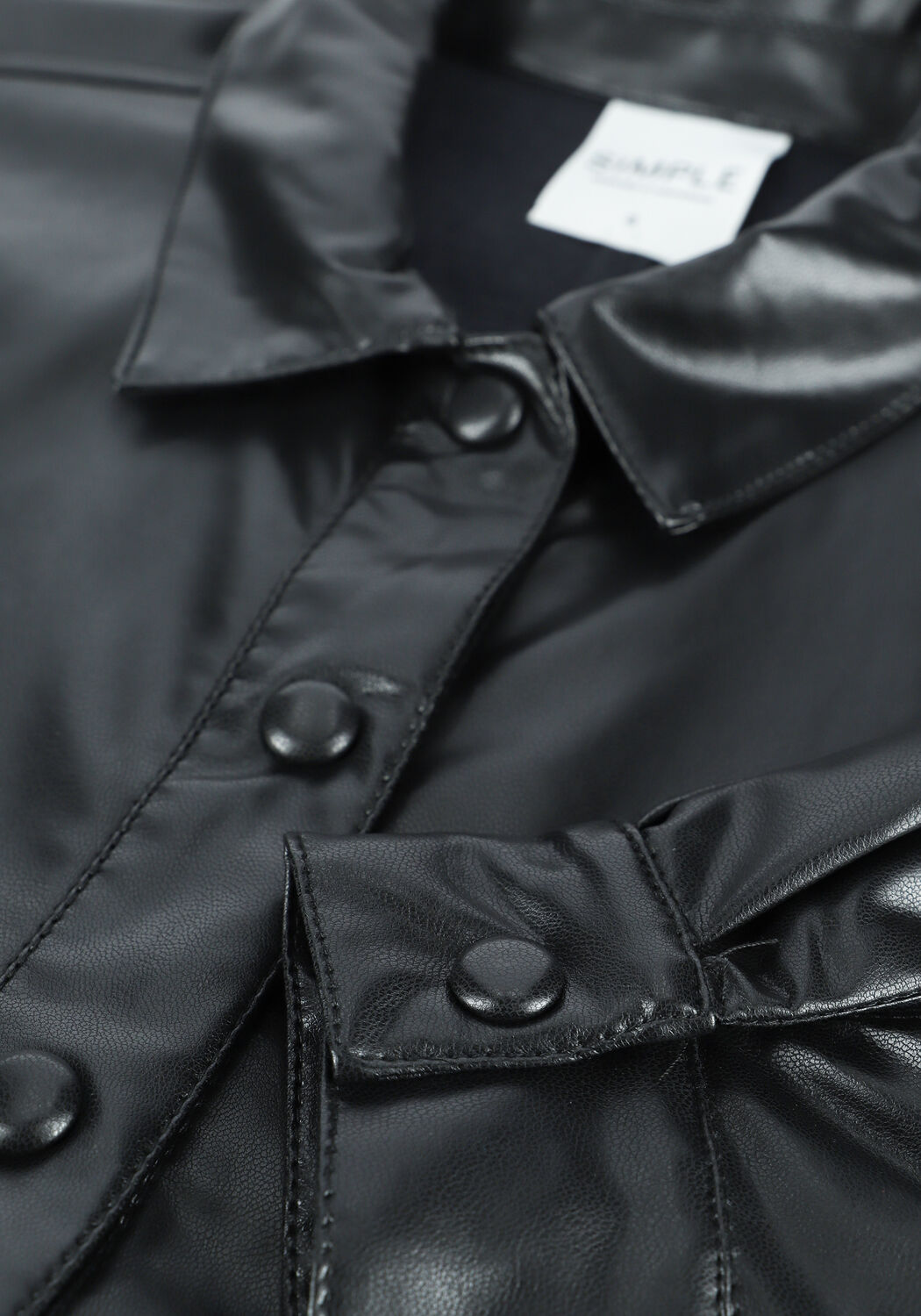 Schwarze SIMPLE Minikleid TESSA - large