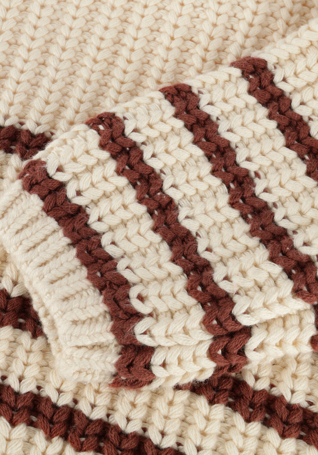 Creme QUINCY MAE Pullover REX SWEATER - large