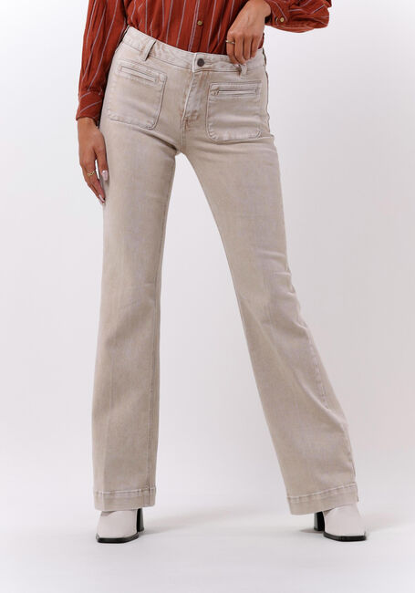 Beige MKT STUDIO Flared jeans DIANA VINTAGE TWILL - large