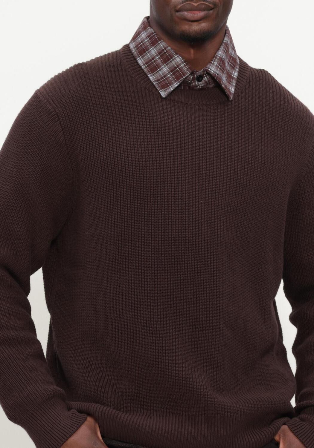 Braune LES DEUX Pullover RIB CREWNECK KNIT - large