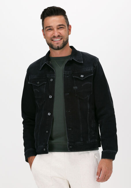 Schwarze G-STAR RAW Jeansjacke C293 ARC 3D JACKET ELTO BLACK - large