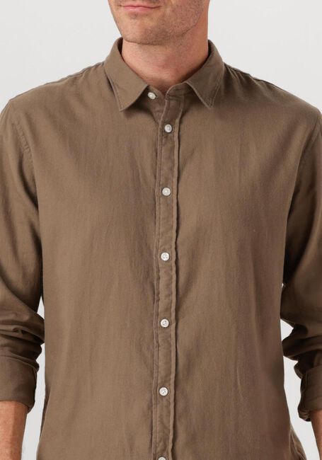 Khaki SELECTED MEN Casual-Oberhemd SLHSLIMOWEN-BRUSHED SHIRT LS NOOS - large